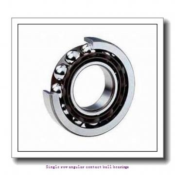 55 mm x 100 mm x 21 mm  55 mm x 100 mm x 21 mm  ZKL 7211AA Single row angular contact ball bearings