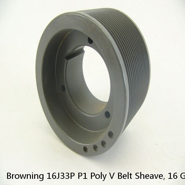 Browning 16J33P P1 Poly V Belt Sheave, 16 Groove, J Type, 3.30