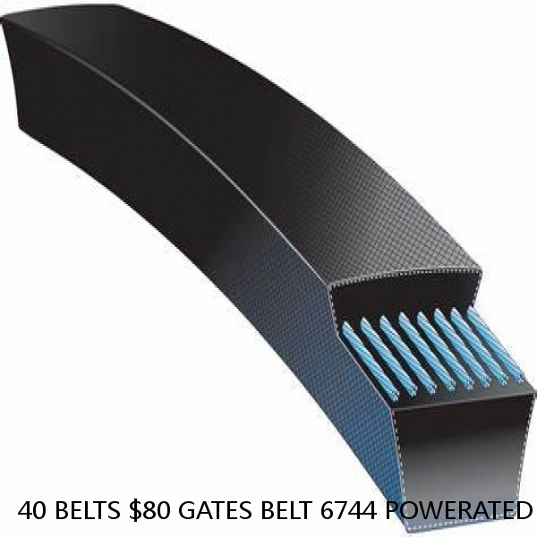 40 BELTS $80 GATES BELT 6744 POWERATED 3L440K 3/8 X 44"    1 1/2 INCHES TO LONG #1 small image