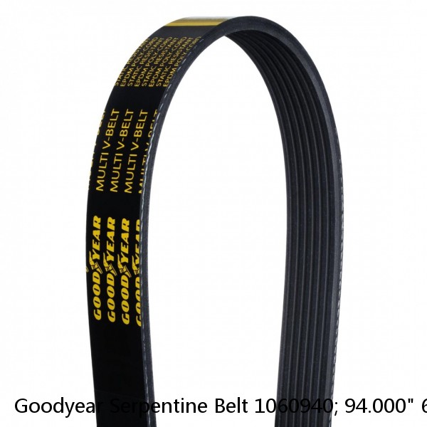 Goodyear Serpentine Belt 1060940; 94.000" 6-Rib Multi V-Belt EPDM #1 small image
