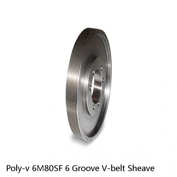 Poly-v 6M80SF 6 Groove V-belt Sheave #1 image